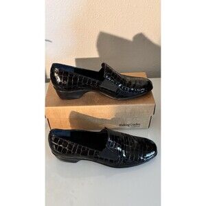 Walking Cradles Classics Black Patent Comfort Shoes Womens 8.5